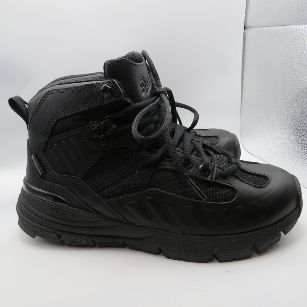 Danner FullBore Mens 4.5' Leather Black Danner Dry Safety Toe Boots Black Sz 6EE
